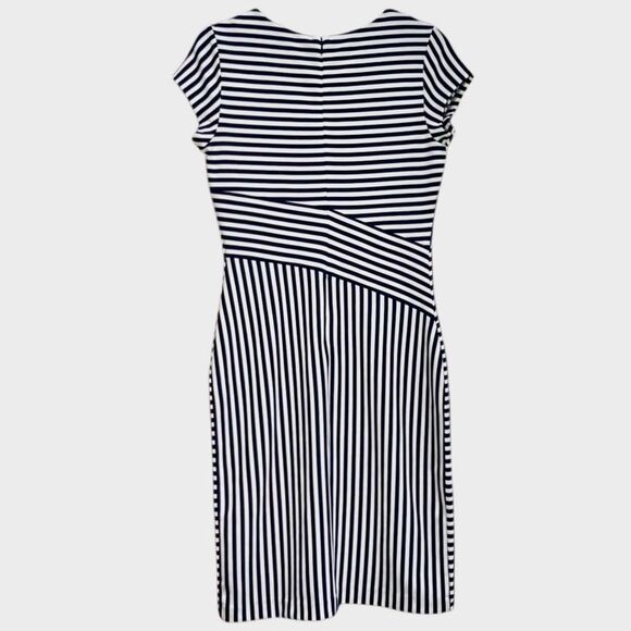 Banana Republic Striped Knit Dress in Dark Navy/White Women’s 6 - Picture 3 of 5